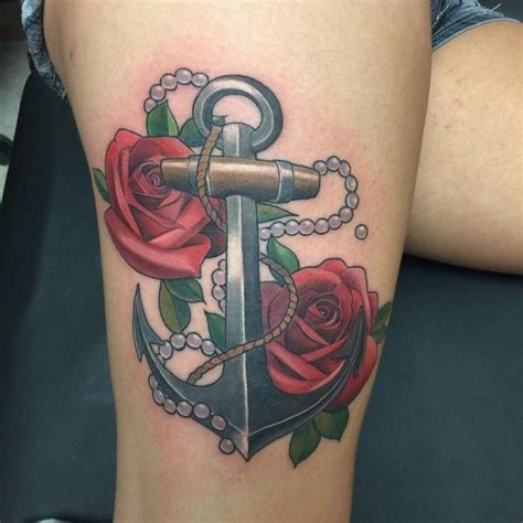 Bold & Beautiful: Incredible Anchor Tattoos on Thighs